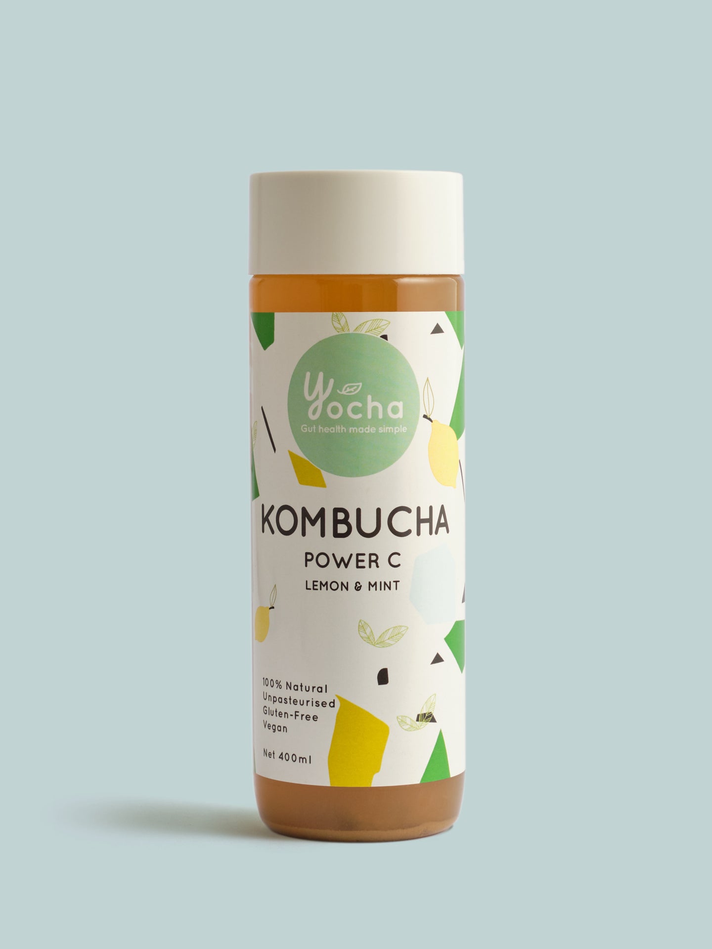 Yocha Kombucha Power C: Lemon & Mint 400ml